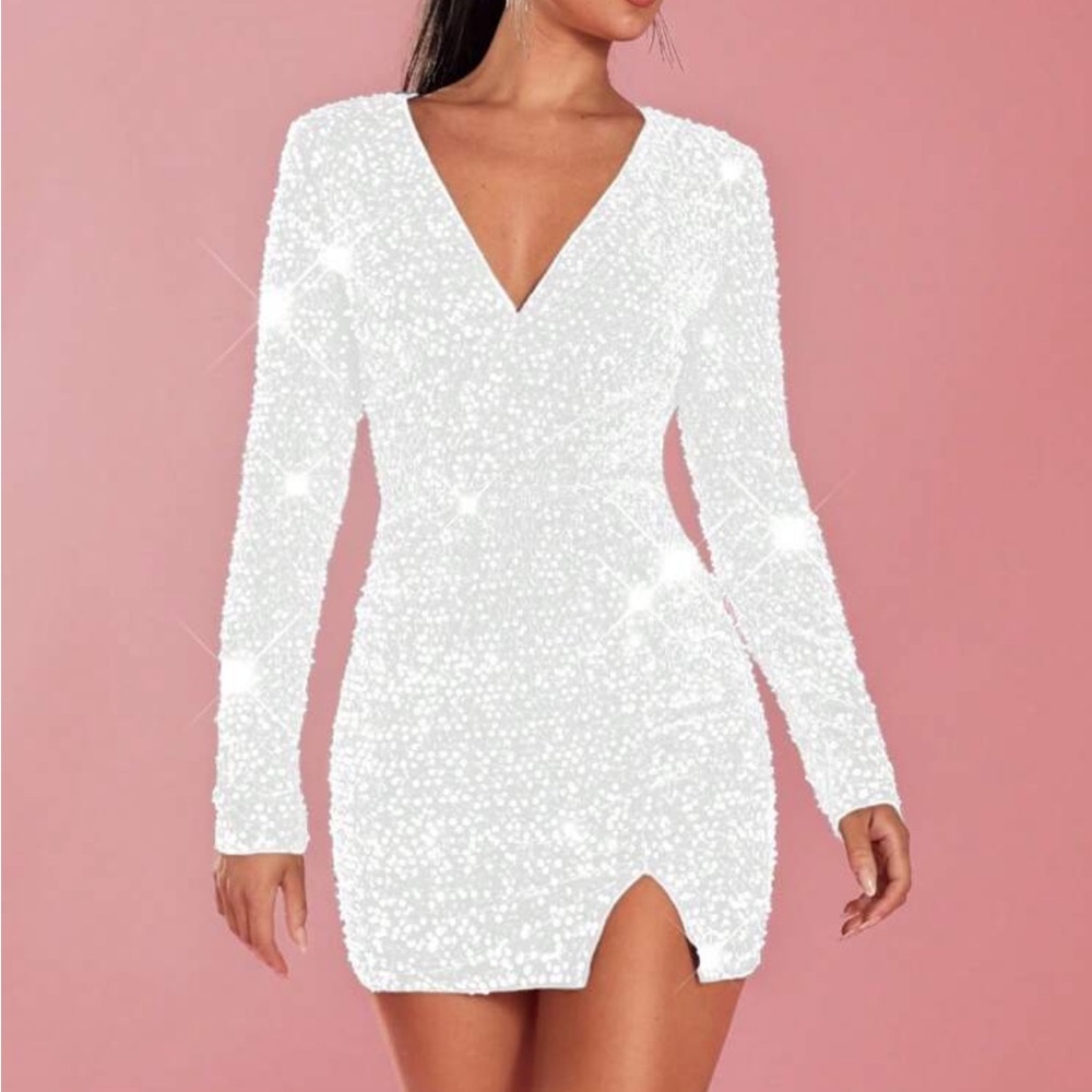 Sparkly White Dress
